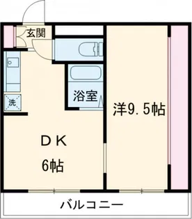 スカイコート桜新町【4階】の間取り