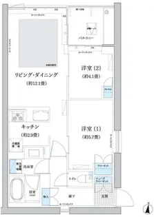ガーデニエール砧 WEST【8階】の間取り