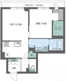 ザ アビュータス ヒルズ柿の木坂【2階】の間取り