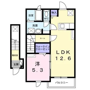 メゾン ヒヨリ【2階】の間取り