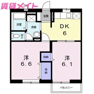 サンメゾンS I【2階】の間取り