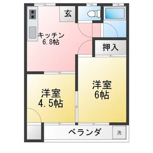 カーサ・キシ【2階】の間取り