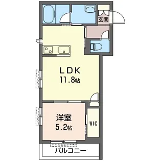 ザ ヴィラ 駒込 ベイ【2階】の間取り
