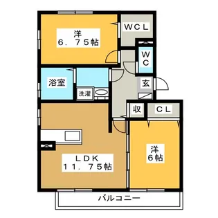 リビングタウン阿倉川 A棟【3階】の間取り