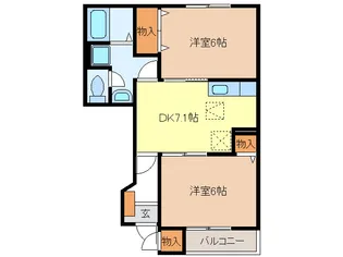 ベル・エトワール【1階】の間取り