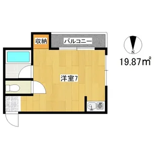 シティハイム森ノ宮【1階】の間取り