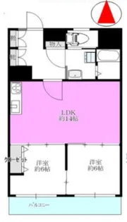 マンション清水台【3階】の間取り