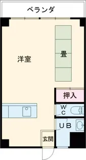 赤畑アパート【2階】の間取り