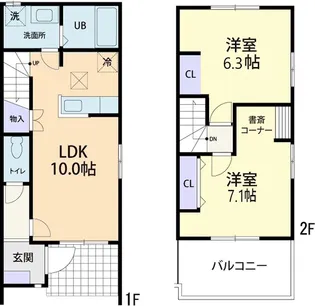 天神の里 Bの間取り