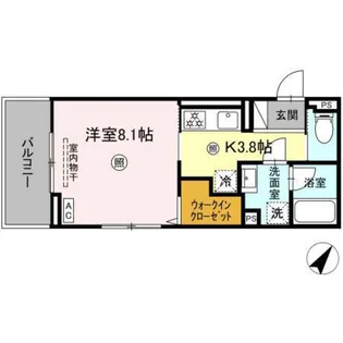 アップスD-IV【2階】の間取り