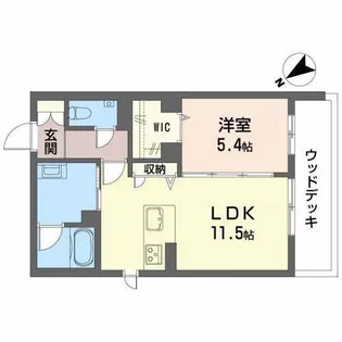 プロスペラーレM【1階】の間取り