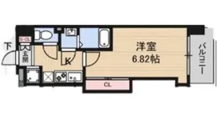 Luxe難波西II【7階】の間取り