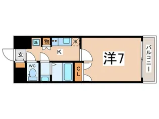 WING TERRACE MINAMIHORIE【8階】の間取り