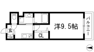 クレアメゾン池田パルテール【3階】の間取り