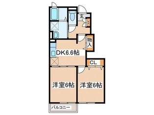 六軒・ヒルズ【1階】の間取り