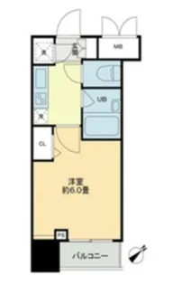 クロスレジデンス蒲田【6階】の間取り