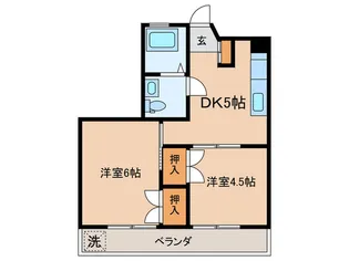 ボンマ-トビル【2階】の間取り
