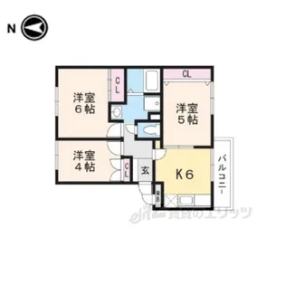 ヴィラ温井【1階】の間取り