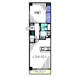 ディアコート新発田【5階】の間取り