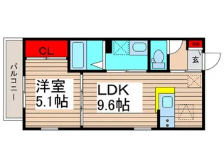 グラティア【1階】の間取り