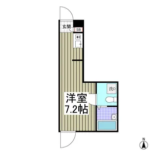 メゾンアルピナ北千住【1階】の間取り