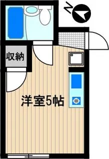 ユニオンハイツ鹿島田B棟【2階】の間取り