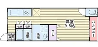 中道ビル【4階】の間取り