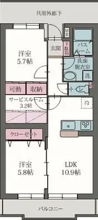 パストラル【3階】の間取り