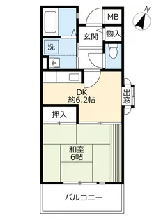 URアルビス五月ヶ丘【2階】の間取り