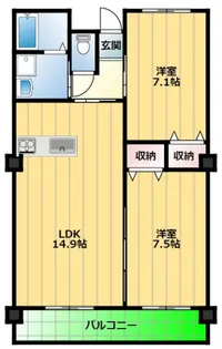 アグレアーブル【2階】の間取り