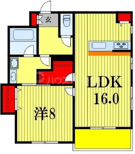 ラ・フェリーチェ【1階】の間取り