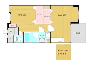 ニューガイアリルーム港 72【6階】の間取り