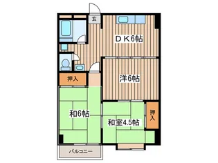 ヤマダイコーポ汐田【7階】の間取り
