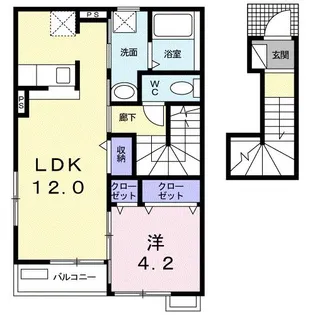 スパークル江戸川【2階】の間取り
