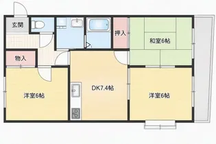 ウインステージ大鹿【3階】の間取り