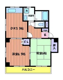 メゾンドカルムD【2階】の間取り