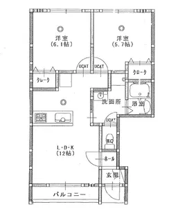 プランドール壱番館【1階】の間取り