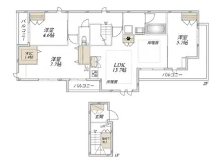Parker’s 大山【2階】の間取り