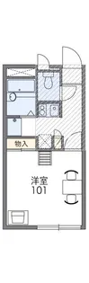 レオパレスアピテB【2階】の間取り