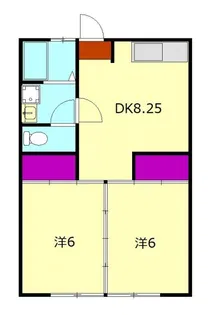 原ハイツ【1階】の間取り