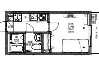 KEIAI RESIDENCE 梅島【1階】の間取り