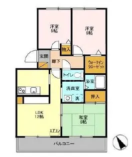 ミルフィーユ 弐番館【2階】の間取り