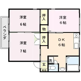キャピタルA【1階】の間取り
