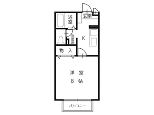 メゾン・サニープレイス【1階】の間取り