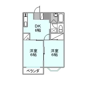 ロベリアハイツ【1階】の間取り