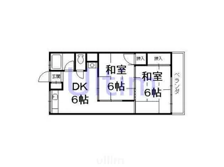 コーポラス城南【3階】の間取り