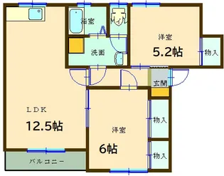 メゾンド清水II【1階】の間取り