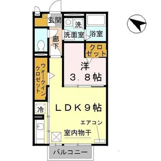 レセンテ出町【2階】の間取り