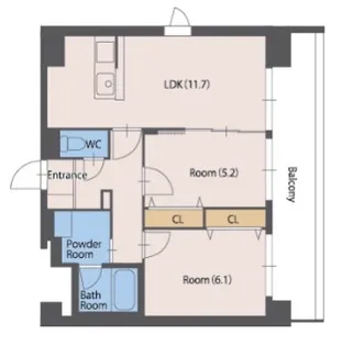 カーネ米山【9階】の間取り