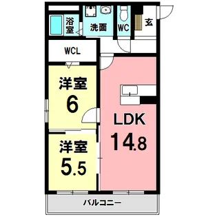 chien amour【3階】の間取り